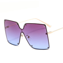 Load image into Gallery viewer, Oversized  Rivet Goggle Sunglasses Men Women Shades UV400 Vintage Glasses