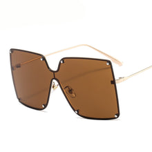 Load image into Gallery viewer, Oversized  Rivet Goggle Sunglasses Men Women Shades UV400 Vintage Glasses