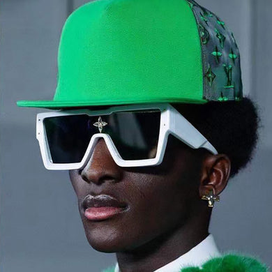 Oversized  Square Sunglasses Men Brand Designer Eyewear Women Vintage Mirror Glasses Men Vintage Gafas De Sol UV400