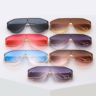 Oversized Mask Sunglasses Men Vintage One-Piece Sun Glasses Women 2023 Large Windproof Sand Goggles Protective Glasses UV400