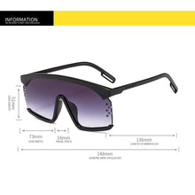 Load image into Gallery viewer, Oversized Mask Sunglasses Men Women Vintage One-Piece Sun Glasses 2023 Large Windproof Sand Goggles Protective Glasses UV400