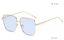Load image into Gallery viewer, Oversized Metal Sunglasses Women Metal Gradient Sun glasses  Lady Sunglass Eyewear UV400 Shades gafas de sol