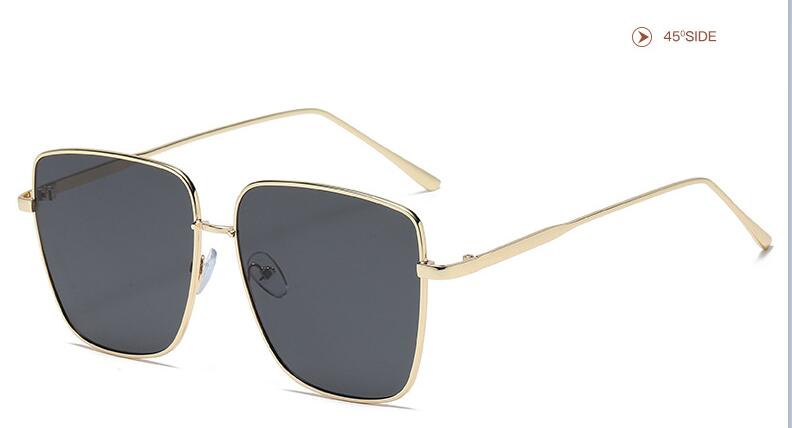 Oversized Metal Sunglasses Women Metal Gradient Sun glasses  Lady Sunglass Eyewear UV400 Shades gafas de sol