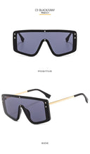 Carica l&#39;immagine nel visualizzatore di Gallery, Oversized One Piece Rimless Sunglasses Female Men Outdoor Windproof Goggles Women UV Mask Sun Glasses NX