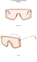 Carica l&#39;immagine nel visualizzatore di Gallery, Oversized One Piece Rimless Sunglasses Female Men Outdoor Windproof Goggles Women UV Mask Sun Glasses NX