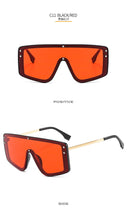Carica l&#39;immagine nel visualizzatore di Gallery, Oversized One Piece Rimless Sunglasses Female Men Outdoor Windproof Goggles Women UV Mask Sun Glasses NX