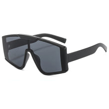 Carica l&#39;immagine nel visualizzatore di Gallery, Oversized One-piece Sunglasses Rainbow Frames Brand Designer Sun Glasses Steampunk Gafas Oculos Gradient Shades Sunglasses