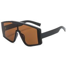 Carica l&#39;immagine nel visualizzatore di Gallery, Oversized One-piece Sunglasses Rainbow Frames Brand Designer Sun Glasses Steampunk Gafas Oculos Gradient Shades Sunglasses