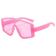 Carica l&#39;immagine nel visualizzatore di Gallery, Oversized One-piece Sunglasses Rainbow Frames Brand Designer Sun Glasses Steampunk Gafas Oculos Gradient Shades Sunglasses