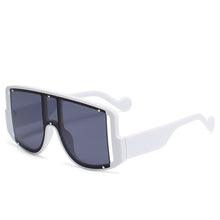 Load image into Gallery viewer, Oversized Onepiece Sun Glasses Square Brand Designer Women Eyewear Stylish  Rivet Female UV400 Oculos De Sol Sunglasses