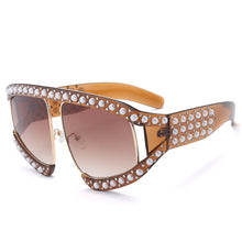 Load image into Gallery viewer, Oversized Pearl Round Sunglasses 2023  Brand Designer Eyeglasses Eyewear UV400 Gafas De Sol Mujer