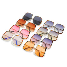 Load image into Gallery viewer, Oversized Pilot Sunglasses Women  Big Size Gradient Sun Glasses Men Shades UV400 Vintage Eyewear Gafas De Sol