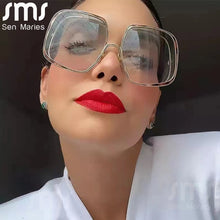 Load image into Gallery viewer, Oversized Pilot Sunglasses Women  Big Size Gradient Sun Glasses Men Shades UV400 Vintage Eyewear Gafas De Sol