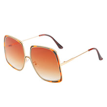 Load image into Gallery viewer, Oversized Pilot Sunglasses Women  Big Size Gradient Sun Glasses Men Shades UV400 Vintage Eyewear Gafas De Sol