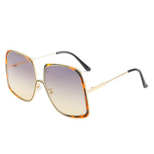 Load image into Gallery viewer, Oversized Pilot Sunglasses Women  Big Size Gradient Sun Glasses Men Shades UV400 Vintage Eyewear Gafas De Sol