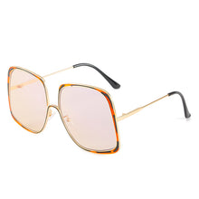 Load image into Gallery viewer, Oversized Pilot Sunglasses Women  Big Size Gradient Sun Glasses Men Shades UV400 Vintage Eyewear Gafas De Sol