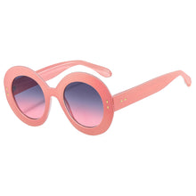 Carica l&#39;immagine nel visualizzatore di Gallery, Occhiali da sole rosa oversize per donne sexy UV400 2023 Occhiali da sole con montatura verde sfumata di marca di marca grande 