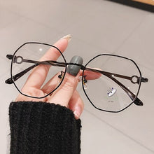Load image into Gallery viewer, Oversized Polygon Eyeglasses Frame Women 2023 Decorated Metal Prescription Optical Myopia Frames 0 Diopter oculos feminino