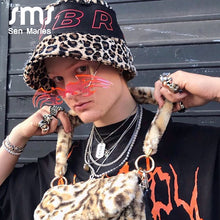 Load image into Gallery viewer, Oversized Punk Rimless Sunglasses Men Women  Big Crab Frames Glasses Vintage Black One Piece Sunglasses UV400