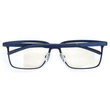 Load image into Gallery viewer, Oversized Pure Titanium Glass Frames Men Germany Designer Brand Blue/Grey Spring Hinge