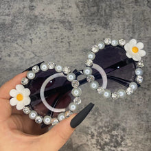 Load image into Gallery viewer, Oversized Rhinestone Round Sunglasses Women Diamond Shiny Brand Glasses Designer Women Sunglasses Shades Gafas UV400