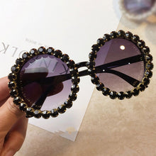 Load image into Gallery viewer, Oversized Rhinestone Round Sunglasses Women Diamond Shiny Brand Glasses Designer Women Sunglasses Shades Gafas UV400