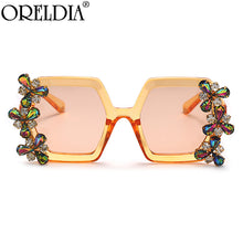 Load image into Gallery viewer, Oversized Rhinestones Sunglasses Women Vintage Square Diamond Sun Glasses Female Punk Eyeglasses UV400 De Sol Oculos