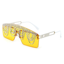 Load image into Gallery viewer, Oversized Rimless Diamond Sun Glasses Women 2023 Party Festival One Pieces Designer  Brand Women Sunglasses Rhinestone