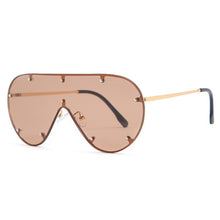 Carica l&#39;immagine nel visualizzatore di Gallery, Oversized Rimless Sunglasses Women Metal Gradient Sun glasses  Lady Sunglass Eyewear UV400 Shades gafas de sol