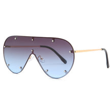Carica l&#39;immagine nel visualizzatore di Gallery, Oversized Rimless Sunglasses Women Metal Gradient Sun glasses  Lady Sunglass Eyewear UV400 Shades gafas de sol