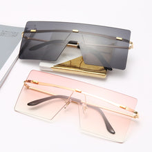 Load image into Gallery viewer, Oversized Rimless Sunglasses Fashion Women Metal Gradient Sun glasses Luxury Lady Sunglass Eyewear UV400 Shades gafas de sol