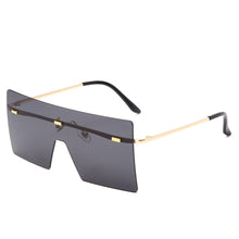 Load image into Gallery viewer, Oversized Rimless Sunglasses Fashion Women Metal Gradient Sun glasses Luxury Lady Sunglass Eyewear UV400 Shades gafas de sol