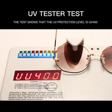 Load image into Gallery viewer, Oversized Rimless Sunglasses Women Brand Designer Gradient Sun Glasses Shades Cutting Lens Ladies Frameless Eyeglasses