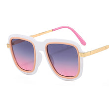 Load image into Gallery viewer, Oversized Rimless Sunglasses Women Punk Square Sun Glasses Men UV400 Shades Bi-color  Frameless Eyewear Eyeglasses