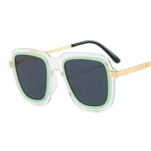 Load image into Gallery viewer, Oversized Rimless Sunglasses Women Punk Square Sun Glasses Men UV400 Shades Bi-color  Frameless Eyewear Eyeglasses