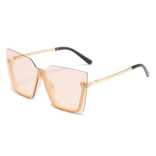 Load image into Gallery viewer, Oversized Rimless Women Sunglasses Square Gradient Sunglasses for Men Steampunk Sun Glasses Women Punk Eyewear UV400 Driving