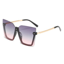 Load image into Gallery viewer, Oversized Rimless Women Sunglasses Square Gradient Sunglasses for Men Steampunk Sun Glasses Women Punk Eyewear UV400 Driving