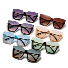 Load image into Gallery viewer, Oversized Rimless Women Sunglasses Square Gradient Sunglasses for Men Steampunk Sun Glasses Women Punk Eyewear UV400 Driving