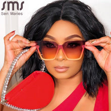 Load image into Gallery viewer, Oversized Rimless Women Sunglasses Square Gradient Sunglasses for Men Steampunk Sun Glasses Women Punk Eyewear UV400 Driving