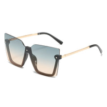 Load image into Gallery viewer, Oversized Rimless Women Sunglasses Square Gradient Sunglasses for Men Steampunk Sun Glasses Women Punk Eyewear UV400 Driving