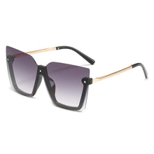 Load image into Gallery viewer, Oversized Rimless Women Sunglasses Square Gradient Sunglasses for Men Steampunk Sun Glasses Women Punk Eyewear UV400 Driving