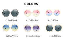 Load image into Gallery viewer, Oversized Round Steampunk Sunglasses For Women  Brand Designer Punk Sunglasses Oculos De Sol For Ladies Sunglasses