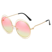 Load image into Gallery viewer, Oversized Round Steampunk Sunglasses For Women  Brand Designer Punk Sunglasses Oculos De Sol For Ladies Sunglasses