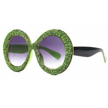 Load image into Gallery viewer, Oversized Round Sunglasses Women 2023 Steampunk Diamond Sunglasses Oval Punk Glasses Gradient Handmade Rhinestone Sunglasses Men