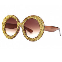 Load image into Gallery viewer, Oversized Round Sunglasses Women 2023 Steampunk Diamond Sunglasses Oval Punk Glasses Gradient Handmade Rhinestone Sunglasses Men
