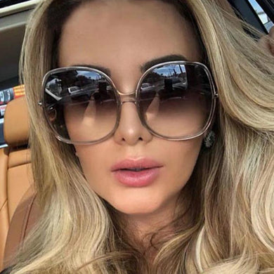 Oversized Round Sunglasses Women  Brand Sun glasses 2023 Ladies Woman Glasses Gafas Shade de sol UV400 okulary