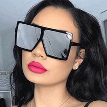 Load image into Gallery viewer, Oversized Shades Women Sunglasses Black Square Glasses Big Frame Sunglasses Vintage Retro Glasses Unisex Oculos Feminino