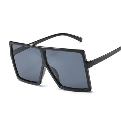 Oversized Shades Women Sunglasses Black Square Glasses Big Frame Sunglasses Vintage Retro Glasses Unisex Oculos Feminino