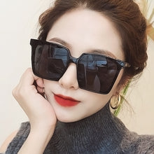 Load image into Gallery viewer, Oversized Shades Women Sunglasses Black Square Glasses Big Frame Vintage Retro Glasses Female Unisex Oculos Feminino