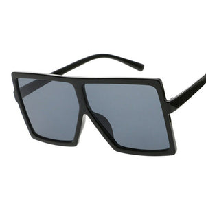 Oversized Shades Women Sunglasses Black  Square Glasses Big Frame Vintage Retro Glasses Female Unisex Oculos Feminino